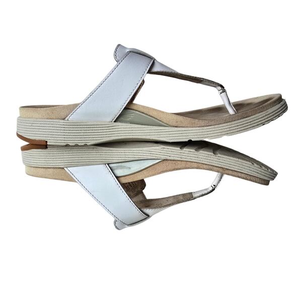 Dansko Cece Sandals Size EU41 US 10.5-11 White Leather Thong Sandal Flipflops - Picture 13 of 13